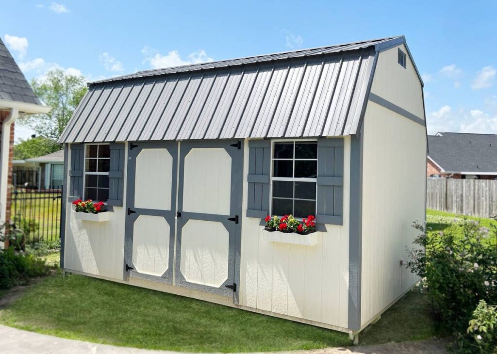 Lofted Barn Sheds at Tiny Hive in Giddings, TX