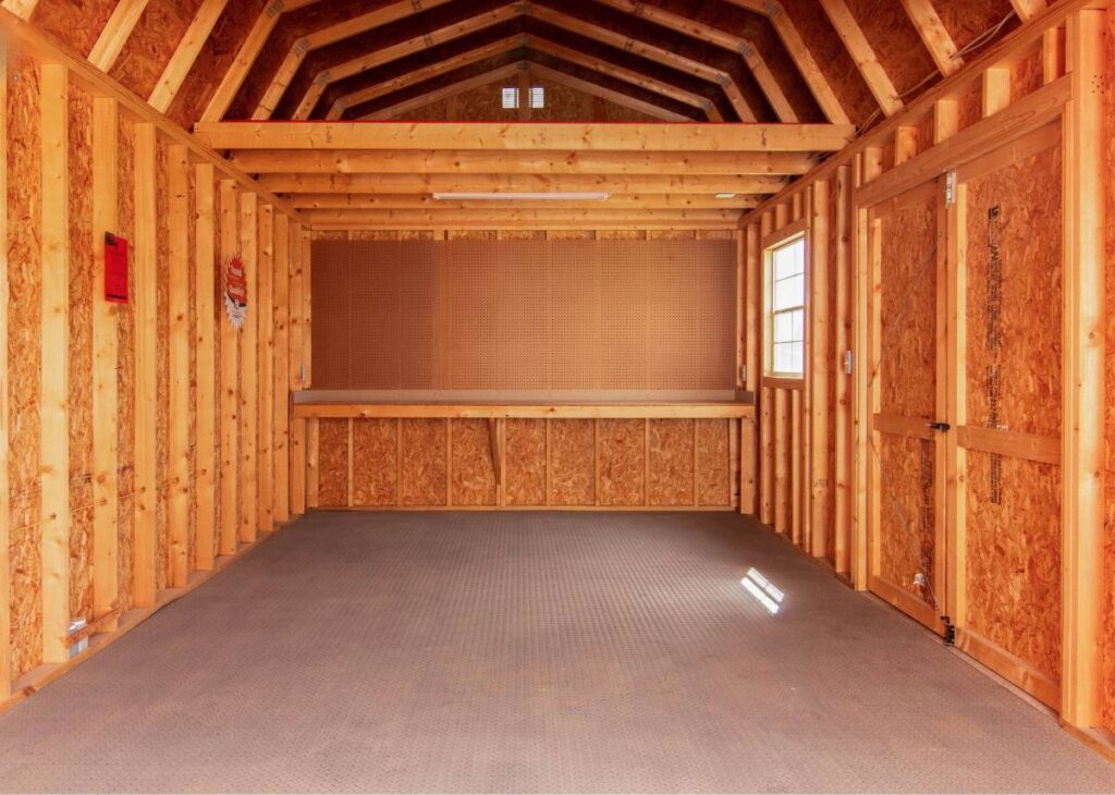 Interior Lofted Barn at Tiny Hive Giddings, TX