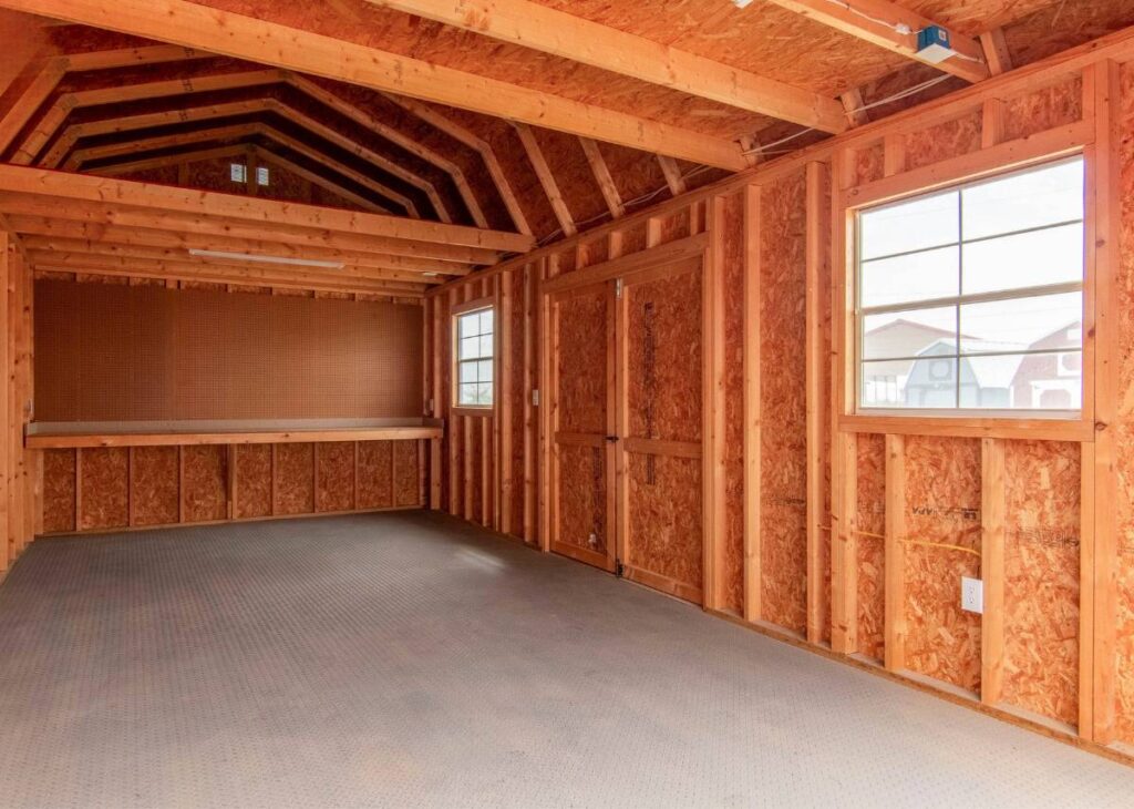 Lofted Barn Sheds at Tiny Hive Giddings