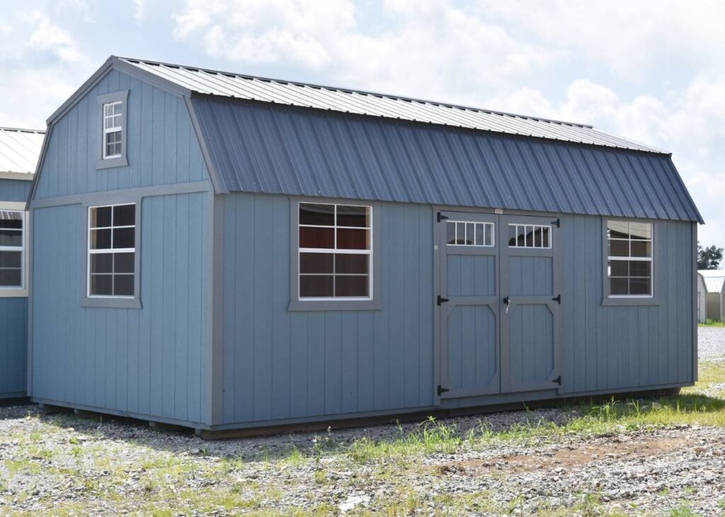 Lofted Barn Sheds at Tiny Hive in Giddings, TX