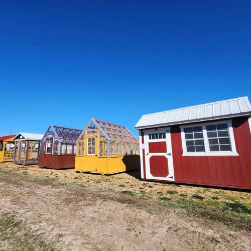 Greenhouses and chicken coops for sale in Giddings Tiny Hive