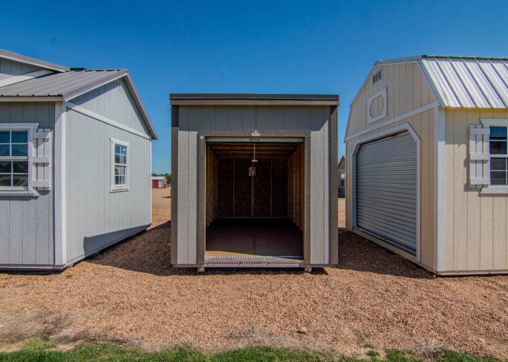 Portable derksen metro garage for sale at Tiny Hive in Giddings, TX
