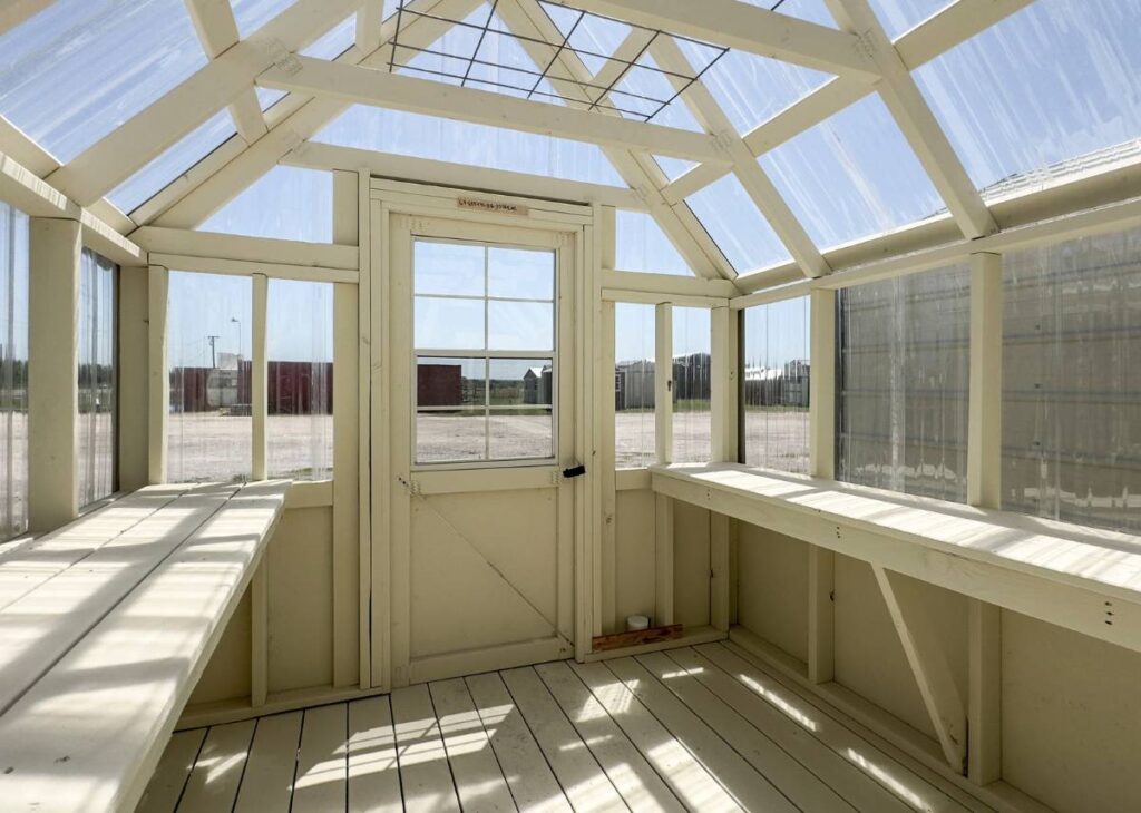 Greenhouses at Tiny Hive in Giddings, TX