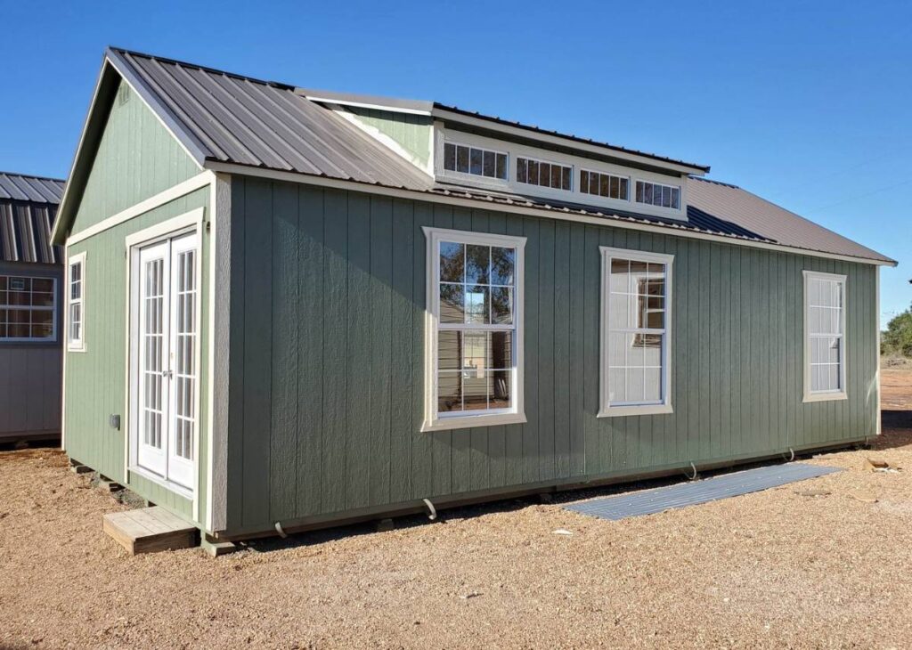 Prefabricated cabin ADA compliant at Tiny Hive in Giddings