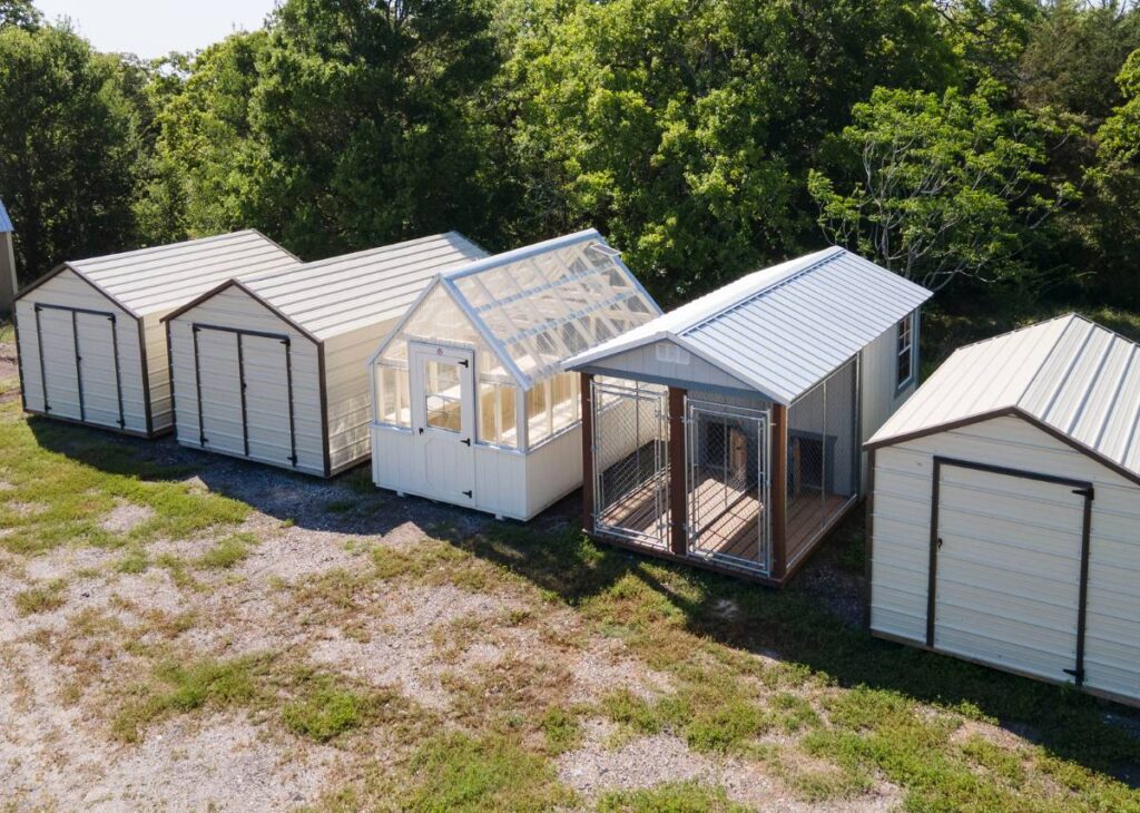 Greenhouse for plants at Tiny HIve Giddings, TX