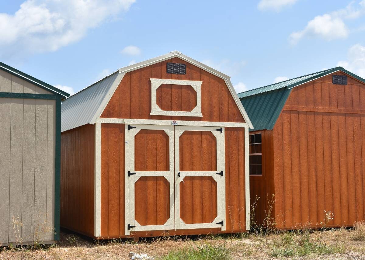 Urethane lofted barn for sale at Tiny Hive in Giddings, TX