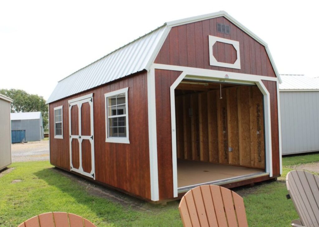 Urethane portable garage for sale at Tiny Hive in Giddings, TX