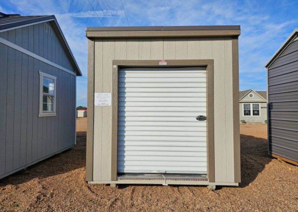 Derksen metro garage portable storage in Giddings, TX at Tiny Hive