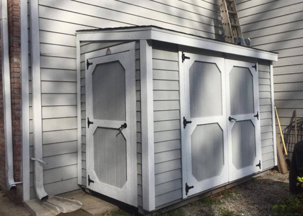 Shed for side of house for sale at Tiny Hive in Giddings