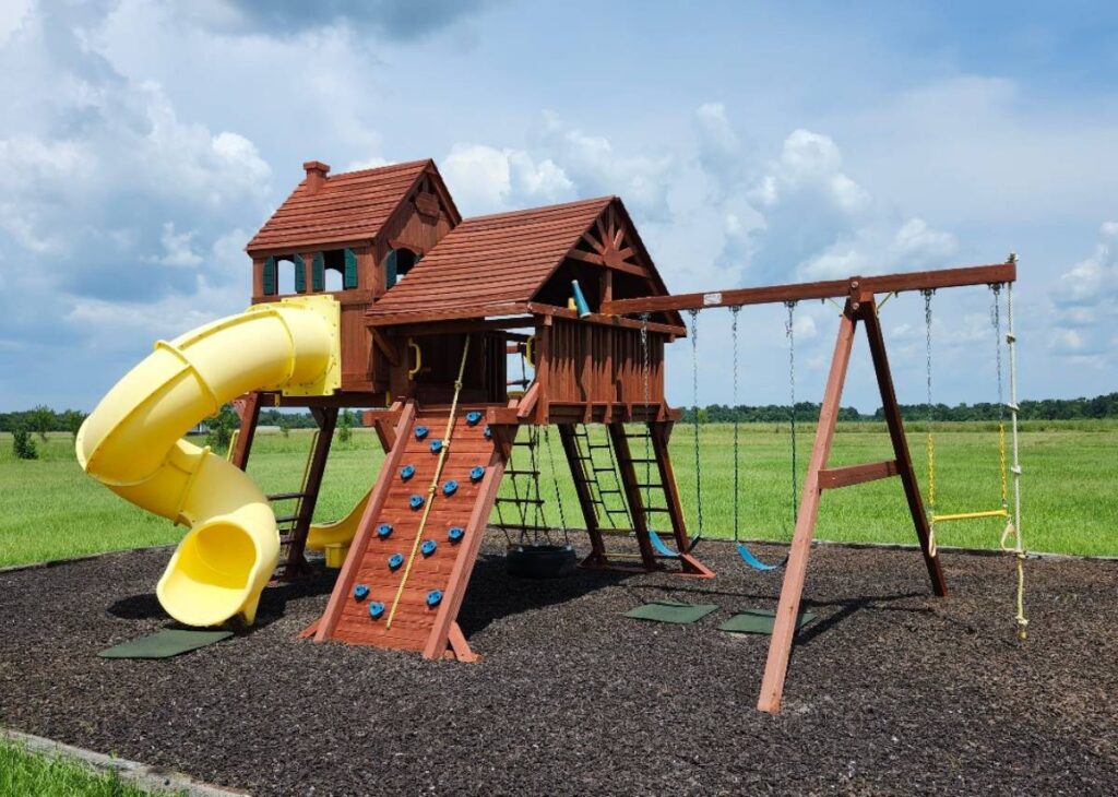 Swingset Wood at Tiny Hive in Giddings, TX