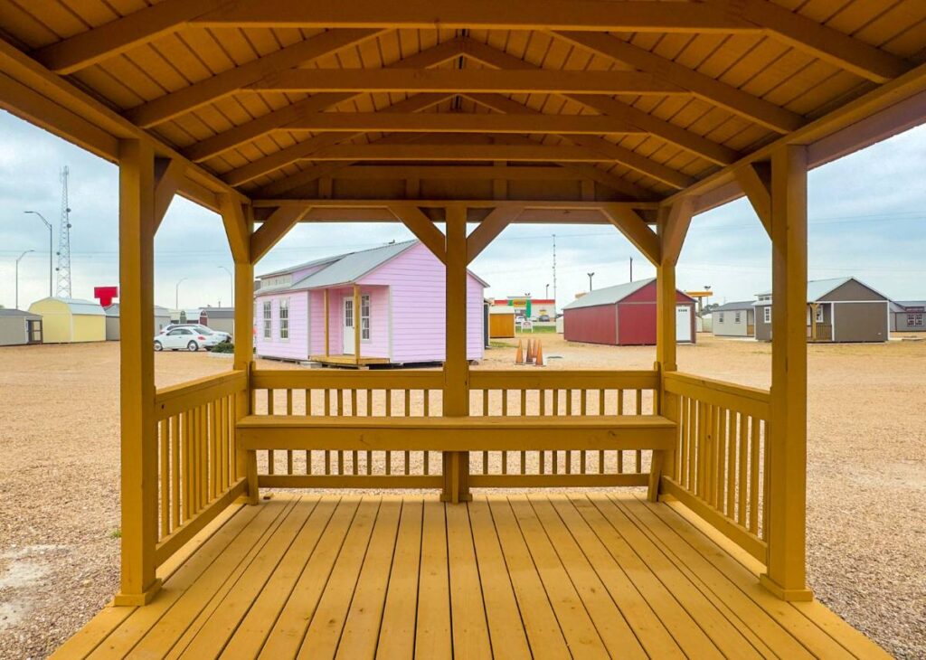 Backyard Cabana at Tiny Hive in Giddings, TX