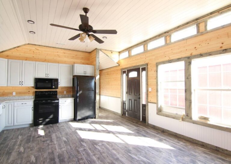 Derksen cabin shells at Tiny Hive in Giddings