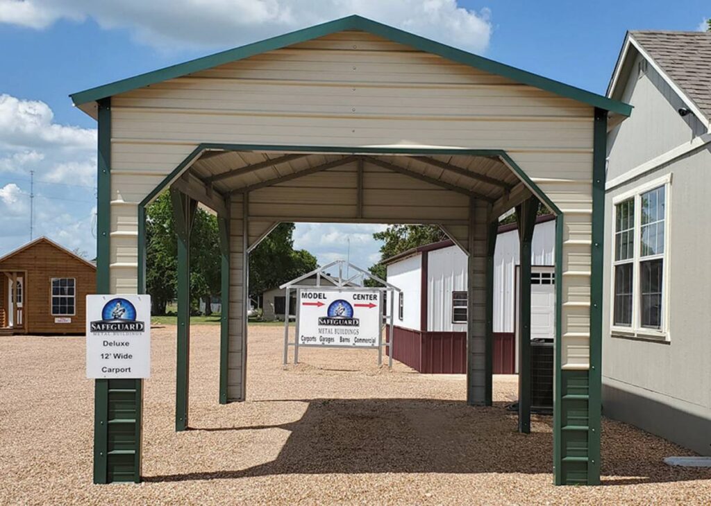 Safeguard Metal Carport for sale at Tiny Hive in Giddings