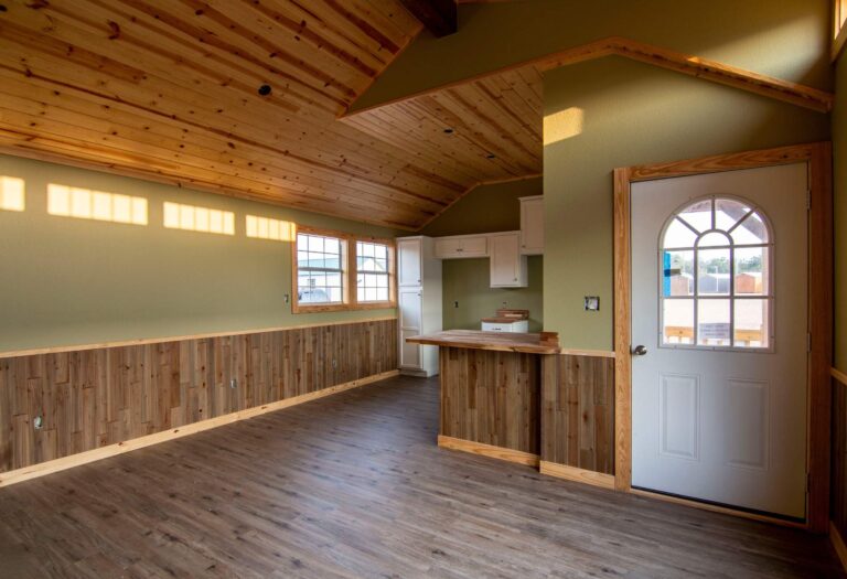 Cabin shells at Tiny Hive in Giddings