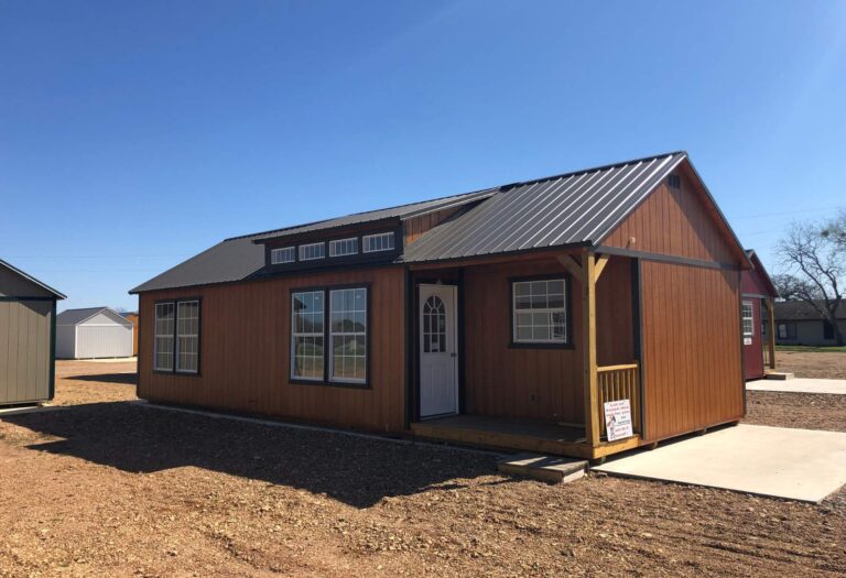Cabin shells at Tiny Hivei in Giddings, TX