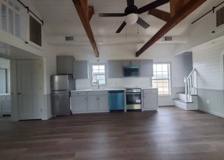 Cabin with loft at Tiny Hive near Austin, TX