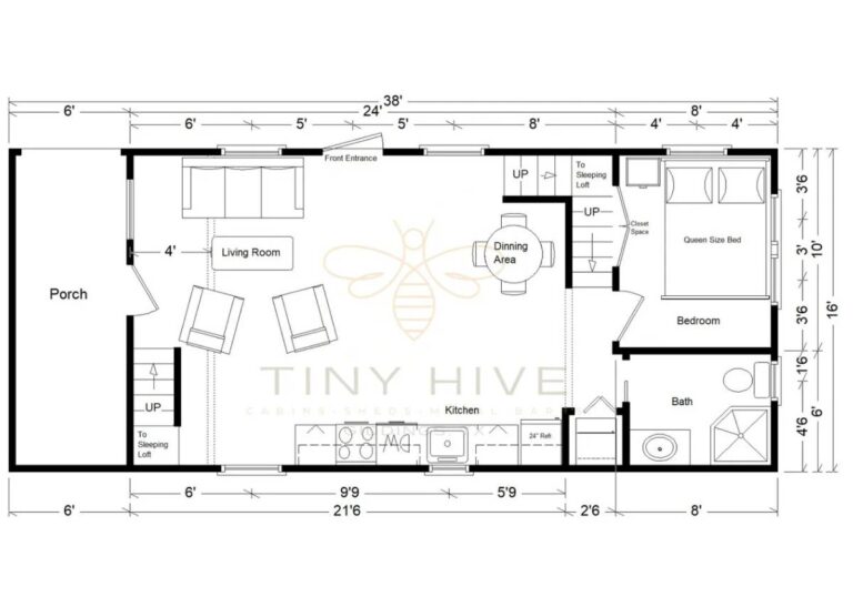 Cabin with Loft with Giddings at Tiny Hive