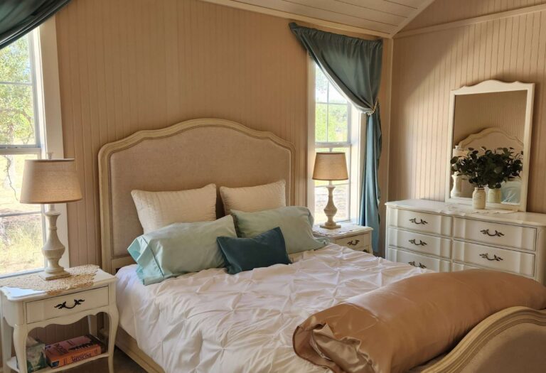 Finished cabin at Tiny Hive in Giddings, TX