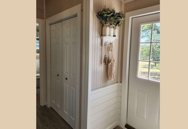 Finished cabins at Tiny Hive in Giddings