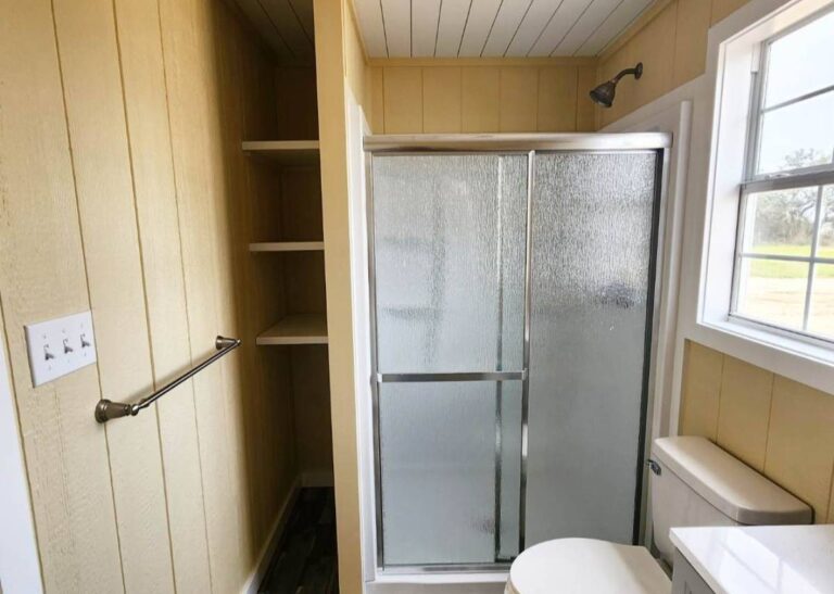 Finished Derksen Cabins at Tiny Hive in Giddings, TX