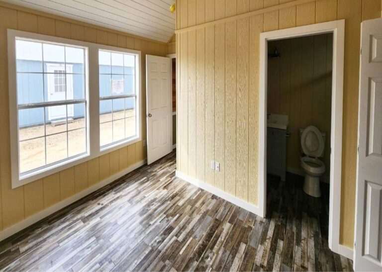 Finished Derksen Cabins at Tiny Hive Giddings, TX