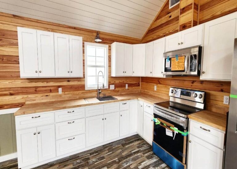 Finished Derksen Cabins at Tiny Hive in Giddings, TX