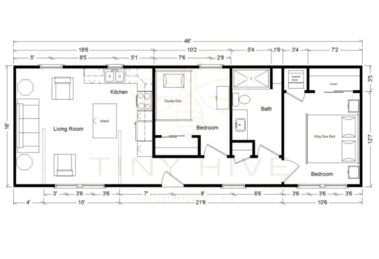 Homestead cabin at Tiny Hive in Giddings