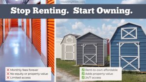Read more about the article Owning a Storage Building vs. Renting a Storage Unit: Which is the Smarter Choice?