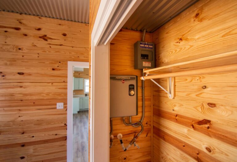 Porta cabins at Tiny Hive in Giddings, TX