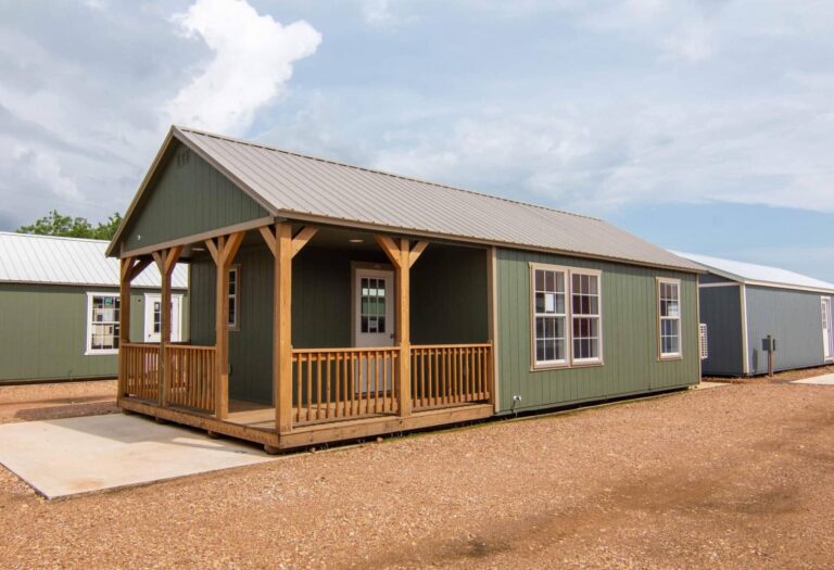 Porta cabins at Tiny Hive in Giddings