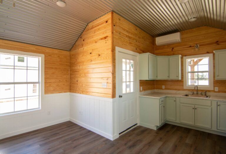 Porta cabins at Tiny Hive in Giddings