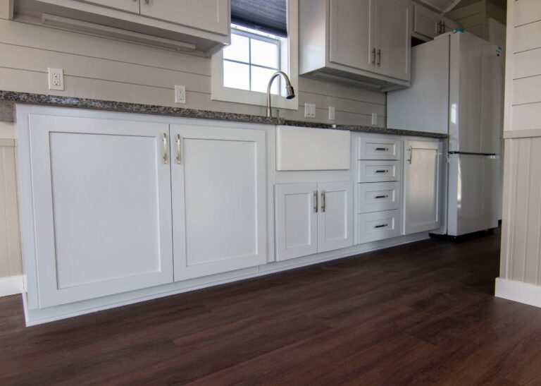 Prefab cabin shell at Tiny Hive in Giddings