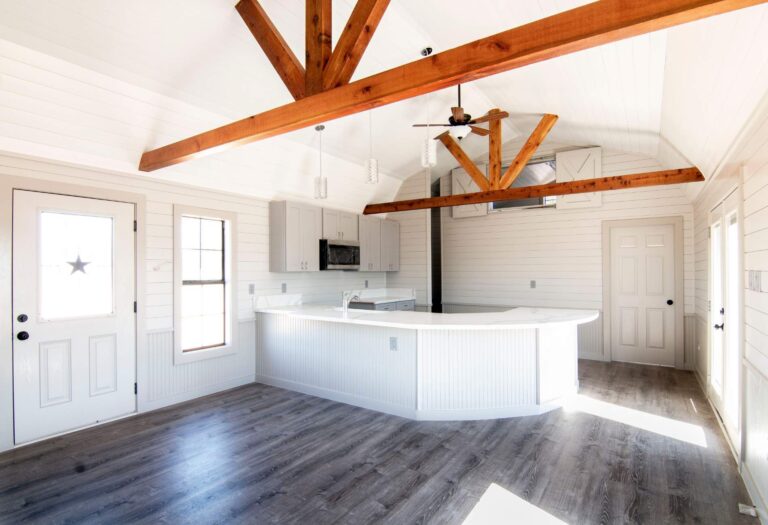 Prefab cabins at Tiny Hive in Giddings